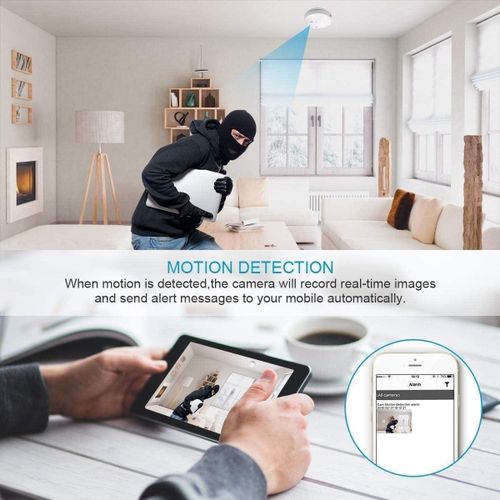 Détecteur de fumée avec caméra Wi-Fi et vision nocturne
