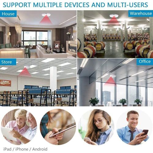 Détecteur de fumée intelligent avec caméra Wi-Fi et détection de mouvement