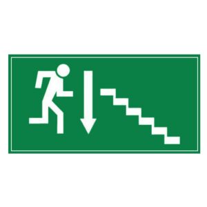 Panneau descente escalier ABS 30x15 cm