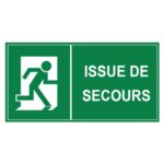 Panneau issue de secours ABS 30x15 cm