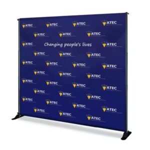 Backdrop publicitaire événementiel personnalisé - 2STechHub Dakar
