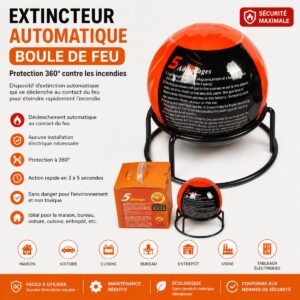 Extincteur automatique boule de feu - 2STechHub Dakar
