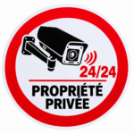Autocollant caméra de surveillance pour propriété privée