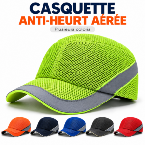 Casquette anti-heurt aérée pour la protection de la tête