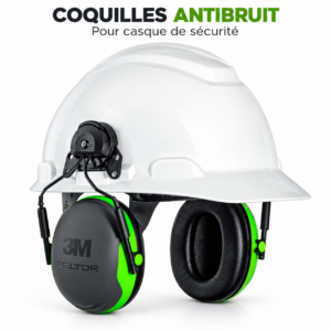 Coquilles antibruit Clarity pour casque de sécurité