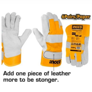 Gants de protection en cuir de vache taille 10,5 sénégal