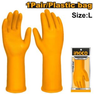Gants PVC INGCO HGVP01 avec manchette longue