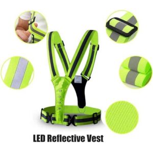 Gilet de sécurité lumineux LED vert à Dakar